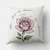 影の中でも開花を選んだ クッション (裏面)