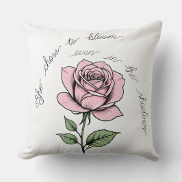 影の中でも開花を選んだ クッション