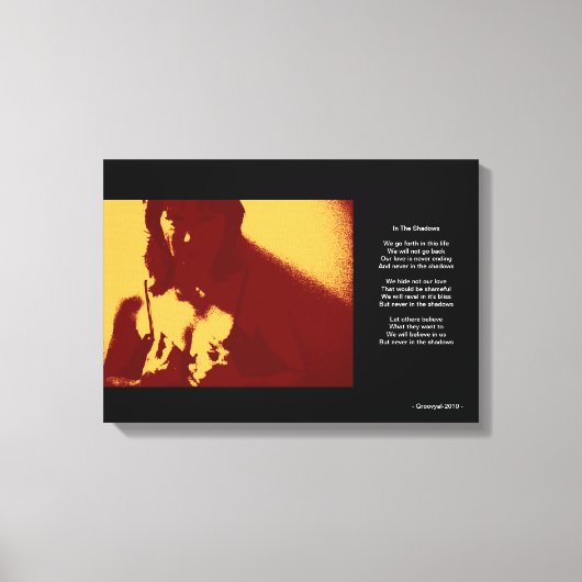 影の中 キャンバスプリント (正面)