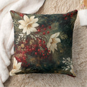 影の付いたクリスマスバレエ植物学 クッション (ブランケット)