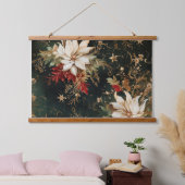 影の付いたクリスマスバレエ植物学 吊り下げ型タペストリー (寝室)