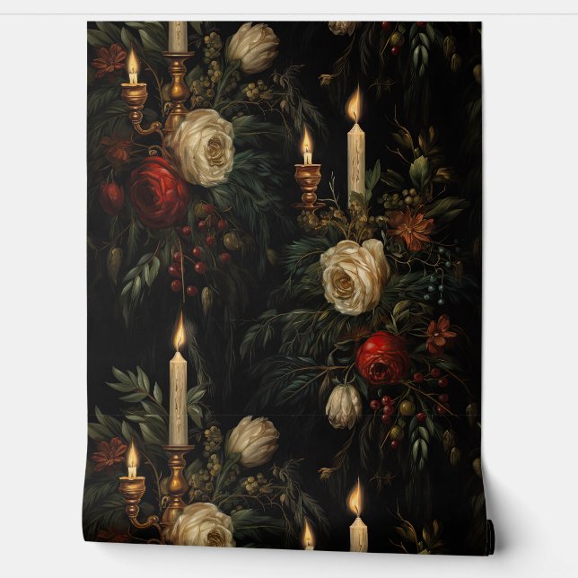 影の付いたクリスマスバレエ植物学 壁紙 (ほどく)