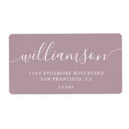 影の作成スクリプモダントファミリ差出人住所 ラベル