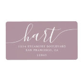 影の作成スクリプモダントファミリ差出人住所 ラベル (正面)