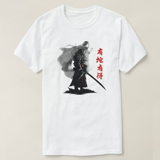 影の侍戦士Tシャツデザイン | 日本のR Tシャツ (デザイン正面)