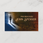影の名刺に心理学者の男性 名刺 (正面)
