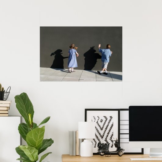 影の壁 ポスター (ホームオフィス)