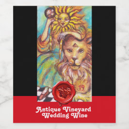 影の失ったタロット/日のワ結婚イン ワインラベル