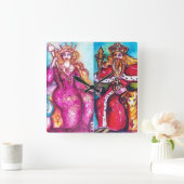 影の失った太子 スクエア壁時計 (ホーム)