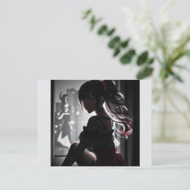 影の女の子 ポストカード