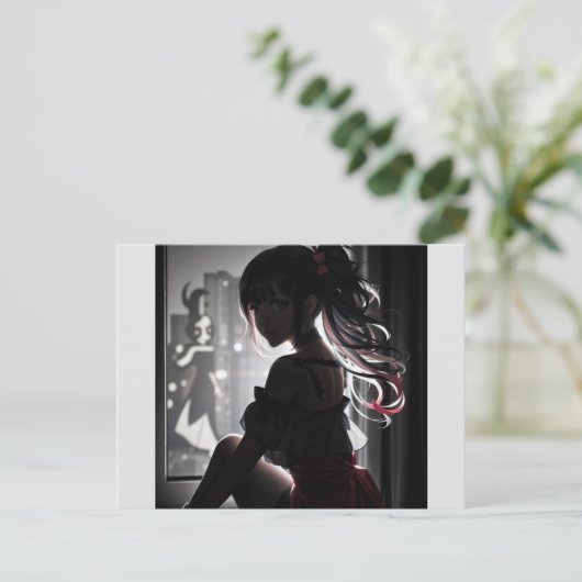影の女の子 ポストカード (スタンド正面)