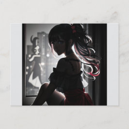 影の女の子 ポストカード