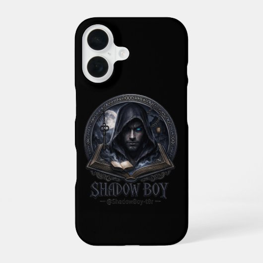 影の少年 iPhone 16ケース (裏面)