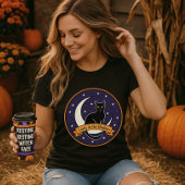 影の幸運Tシャツ; 黒猫ハロウィン Tシャツ