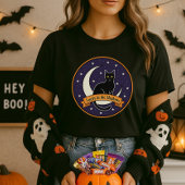 影の幸運Tシャツ; 黒猫ハロウィン Tシャツ