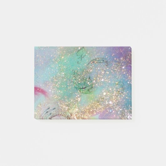 影の庭の青失ったい金ゴールドが輝く ポストイット (正面)