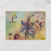 影の庭バタフライ失ったモノグラム 名刺 (裏面)