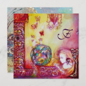 影の庭失った妖精&バタフライモノグラム 案内状 (正面/裏面)