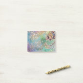 影の庭失った魔法バタフライプラントブルー ポストイット (デスク上)