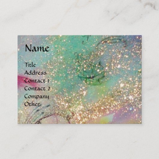 影の庭失った魔法バタフライプラントブルー 名刺 (正面)