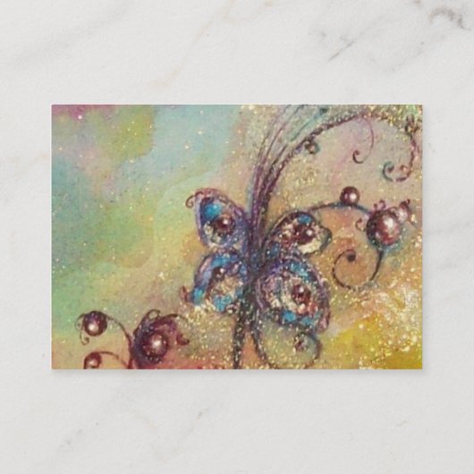 影の庭失った魔法バタフライプラントブルー 名刺 (裏面)