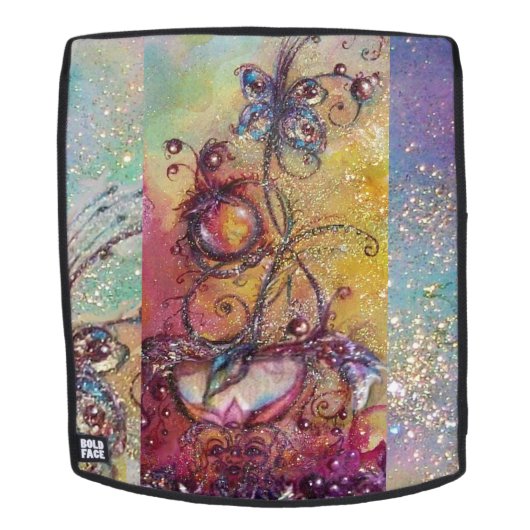 影の庭失った魔法蝶の植物 バックパック (取り外し可フェース)