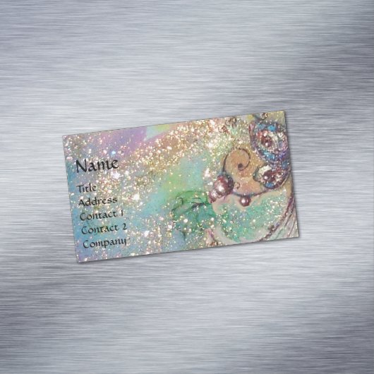 影の庭失った魔法蝶の植物 マグネット名刺 (インサイチュ)