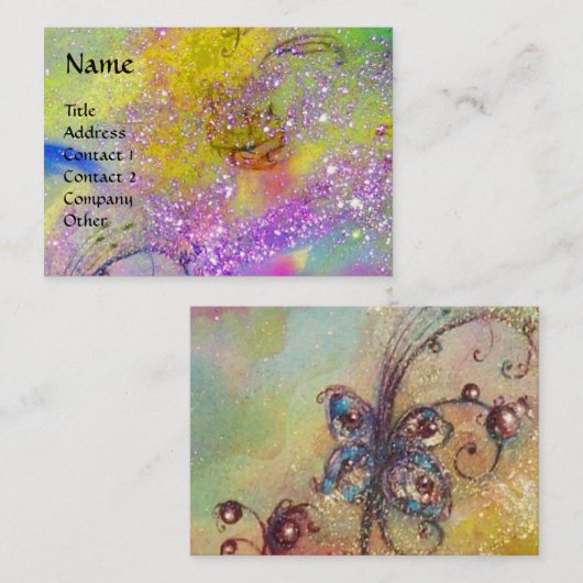 影の庭失った魔法蝶の植物 名刺 (正面/裏面)