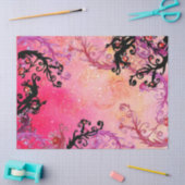 影の庭失った/ピンクの魔法の果実 薄葉紙 (クラフト)