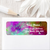 影の庭失った、ピンクティール(緑がかった色)ブルーパープル ラベル (インサイチュ)