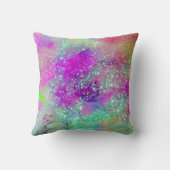 影の庭失った – ピンク紫バイオレット クッション (裏面)