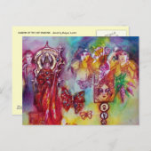 影の庭失った – フェイリーと蝶 ポストカード (正面/裏面)