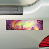 影の庭失った/神秘的な階段 バンパーステッカー (車上)