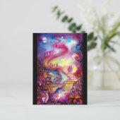 影の庭失った/神秘的な階段 ポストカード (スタンド正面)