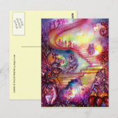 影の庭失った/神秘的な階段 ポストカード (正面/裏面)