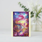 影の庭失った/神秘的な階段 ポストカード (スタンド正面)