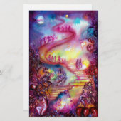 影の庭失った/神秘的な階段 便箋 (正面/裏面)