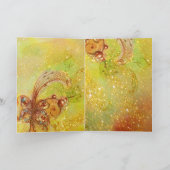 影の庭失った – 蝶の植物イエロー シーズンカード (内部)