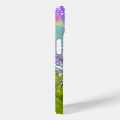 影の庭失った – 蝶の植物パープル Case-Mate iPhoneケース (裏面 / 右)