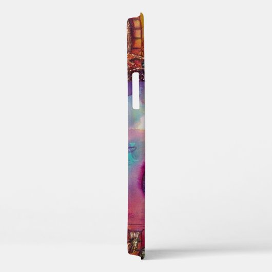 影の庭失った、赤飛んでいる龍モノグラム Case-Mate iPhoneケース (裏面 / 右)