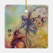 影の庭失った – 赤飛んでいる龍 セラミックオーナメント (裏面)