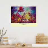 影の庭失った – 赤飛んでいる龍 ポスター (キッチン)