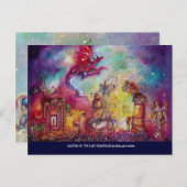 影の庭失った – 赤飛んでいる龍 ポストカード (正面/裏面)