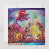 影の庭失った – 赤飛んでいる龍 招待状 (正面)