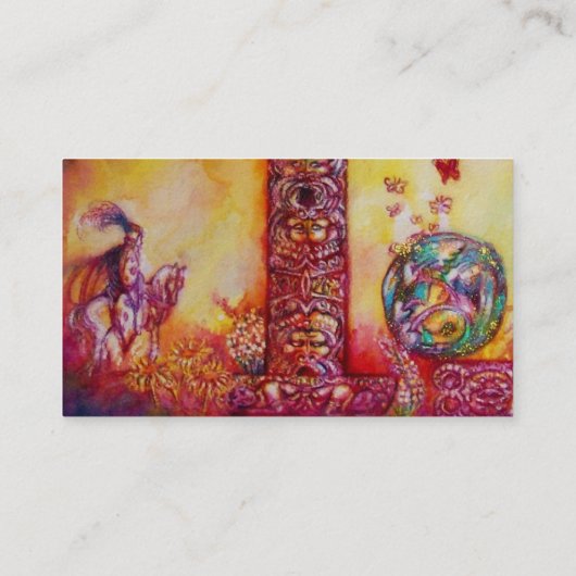 影の庭失った/騎士と妖精のティール（緑がかった色） 名刺 (裏面)