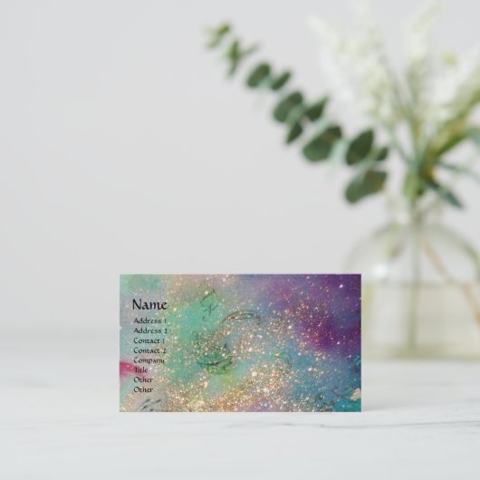 影の庭失った/騎士と妖精のティール（緑がかった色） 名刺 (スタンド正面)