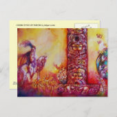 影の庭失った、騎士と馬 ポストカード (正面/裏面)