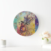 影の庭失った,魔法チョウ ラージ壁時計 (ホーム)