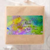 影の庭失った、黄色の緑の紫 ラベル (インサイチュ)