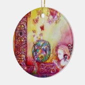 影の庭 – 失ったバタフライ植物 セラミックオーナメント (左)